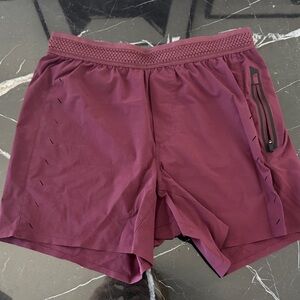 Men's Maroon Athletic Shorts